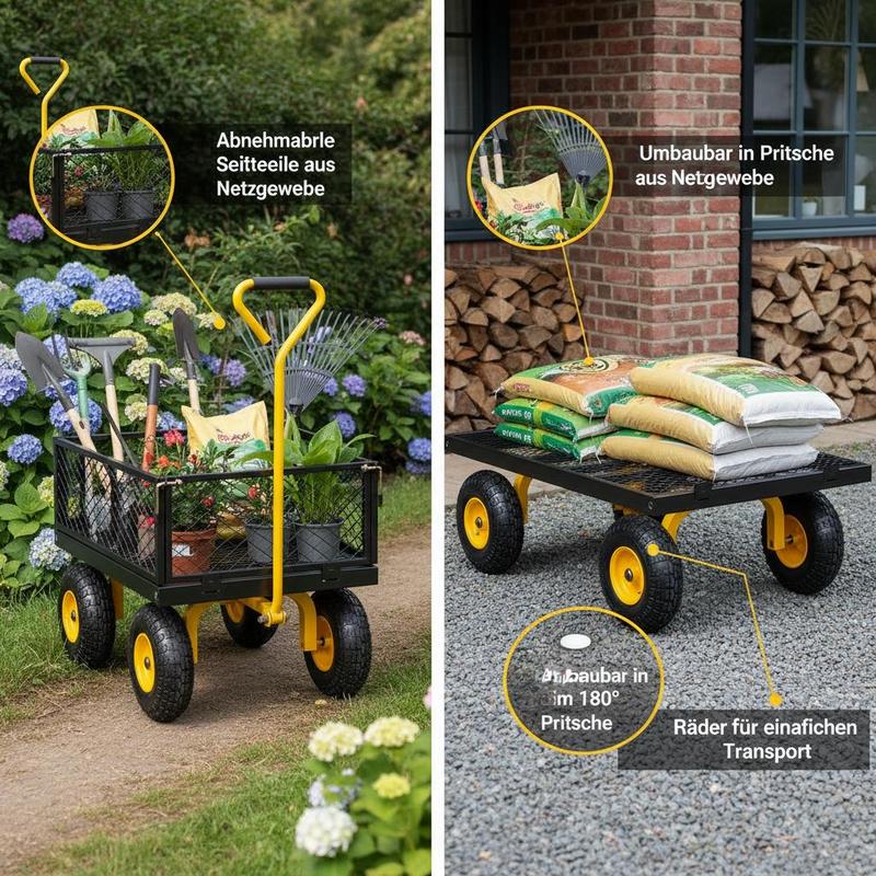 Carrinho de Jardim de Aço 900  - Heavy Equipment Yard avaliação e preço