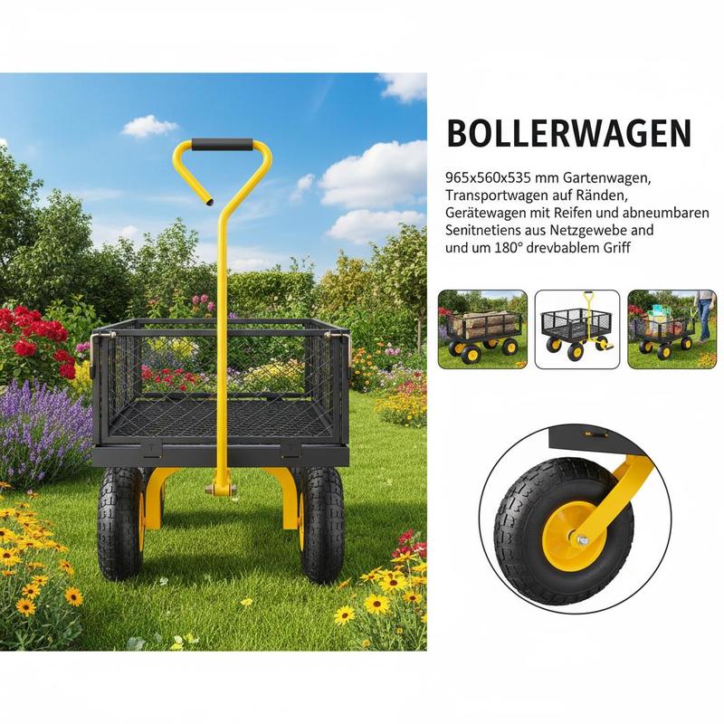 Carrinho de Jardim de Aço 900  - Heavy Equipment Yard avaliação e preço