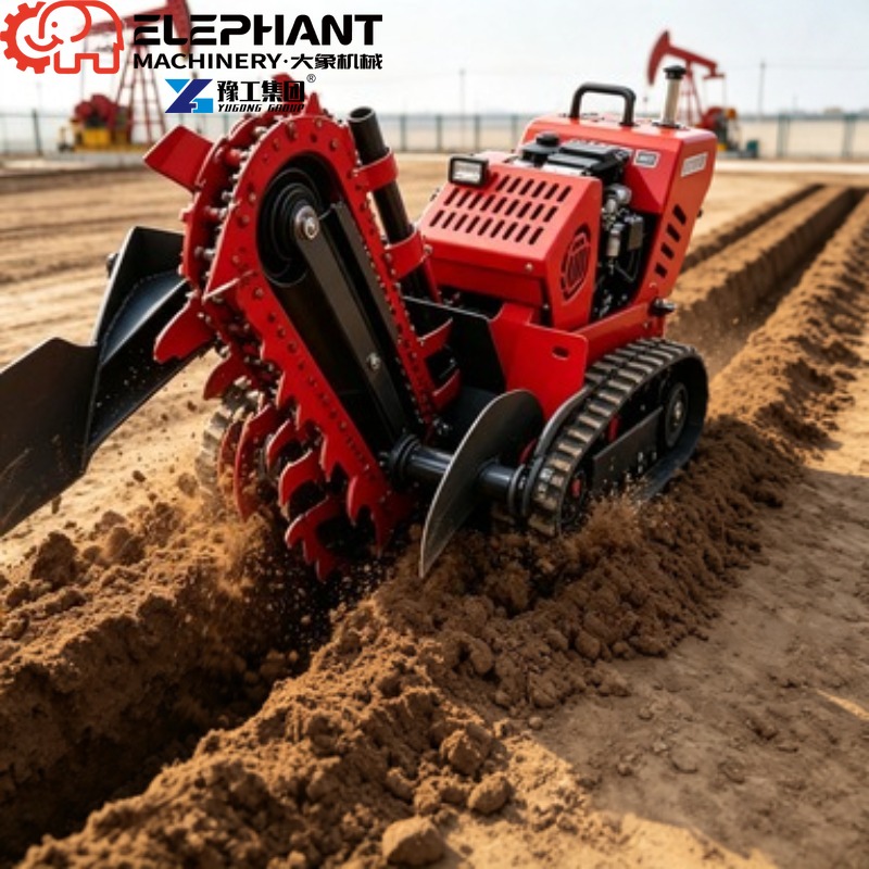 Trincheira de Esteira, Mini Má - Heavy Equipment Trencher avaliação e preço