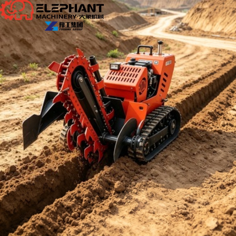 Trincheira de Esteira, Mini Má - Heavy Equipment Trencher avaliação e preço