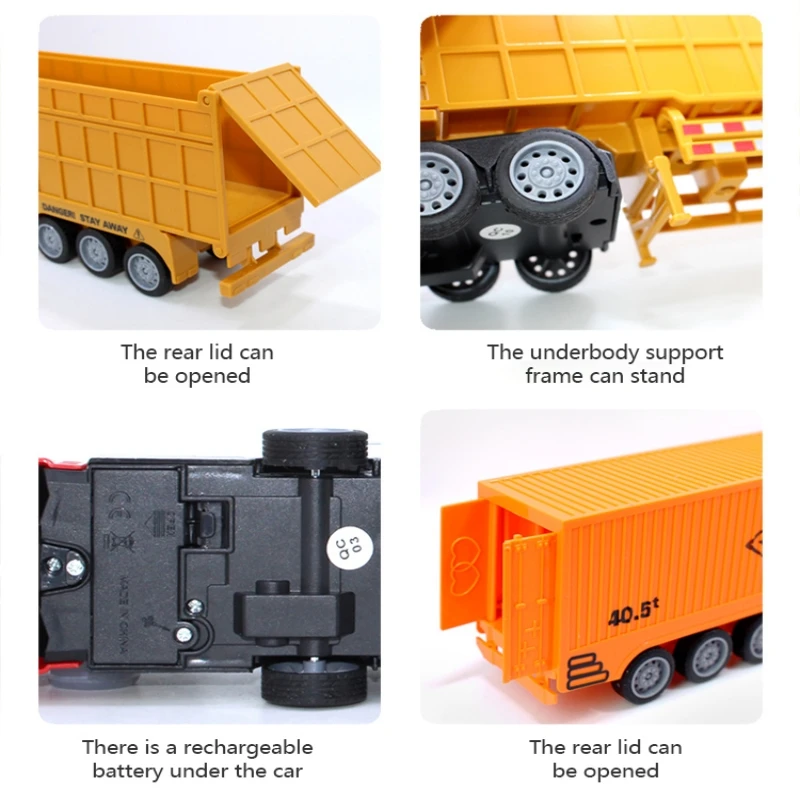 1/48 rc caminhão contêiner bri - Heavy Equipment Vehicles avaliação e preço