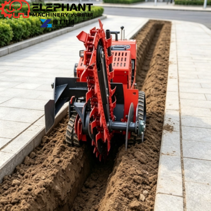 Trincheira de Esteira, Mini Tr - Heavy Equipment Trencher avaliação e preço